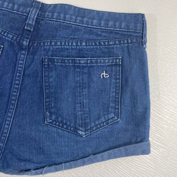 Rag & Bone Denim Cut Off Jean Short Shorts Size 27 Indigo Wash - Picture 3 of 7